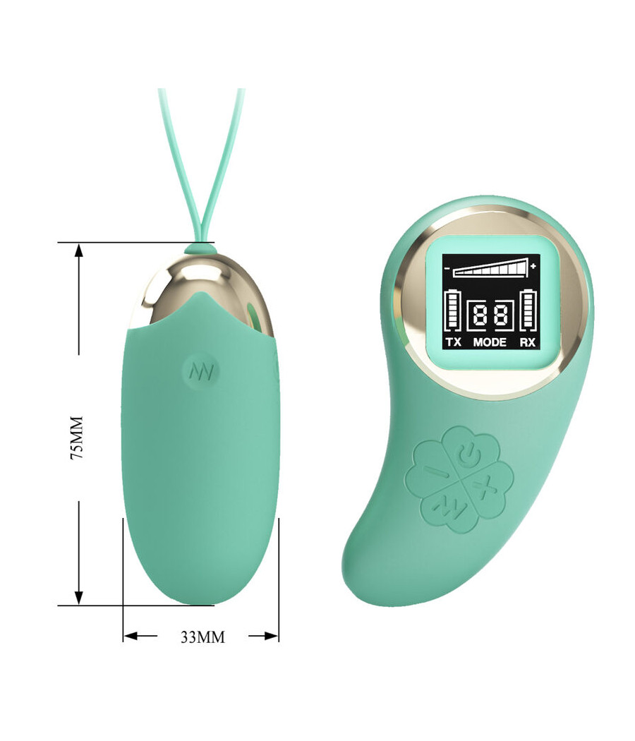 PRETTY LOVE - GREEN REMOTE CONTROL VIBRATING EGG MINE