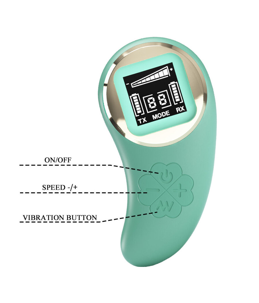 PRETTY LOVE - GREEN REMOTE CONTROL VIBRATING EGG MINE