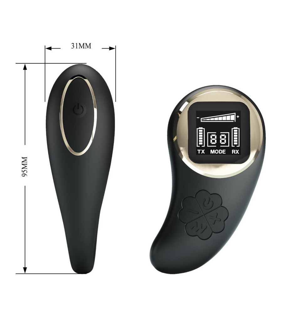 PRETTY LOVE - NATHAN DOUBLE PLEASURE VIBRATOR MIT FERNBEDIENUNG