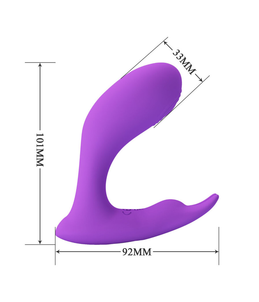 PRETTY LOVE - IDABELLE VIBRATION & PULSATION REMOTE CONTROL VIOLET