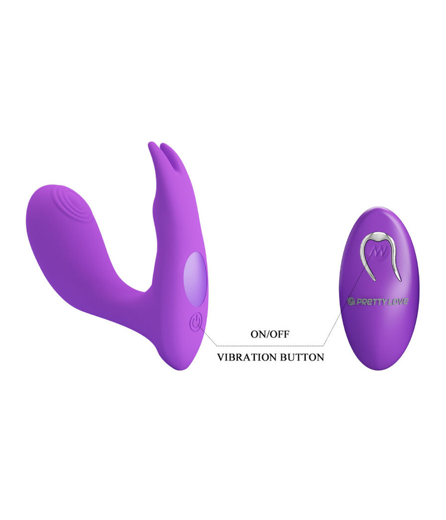 PRETTY LOVE - IDABELLE VIBRATION & PULSATION REMOTE CONTROL VIOLET