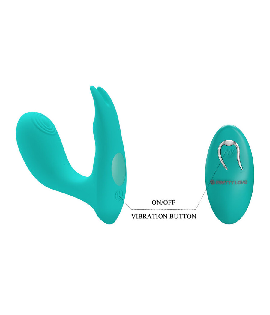 PRETTY LOVE - IDABELLE VIBRATION & PULSATION CONTROL REMOTO AZUL