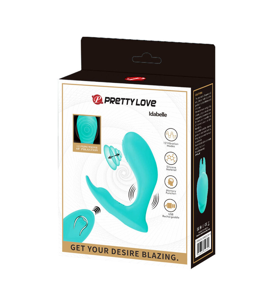 PRETTY LOVE - IDABELLE VIBRATION & PULSATION FERNBEDIENUNG BLAU