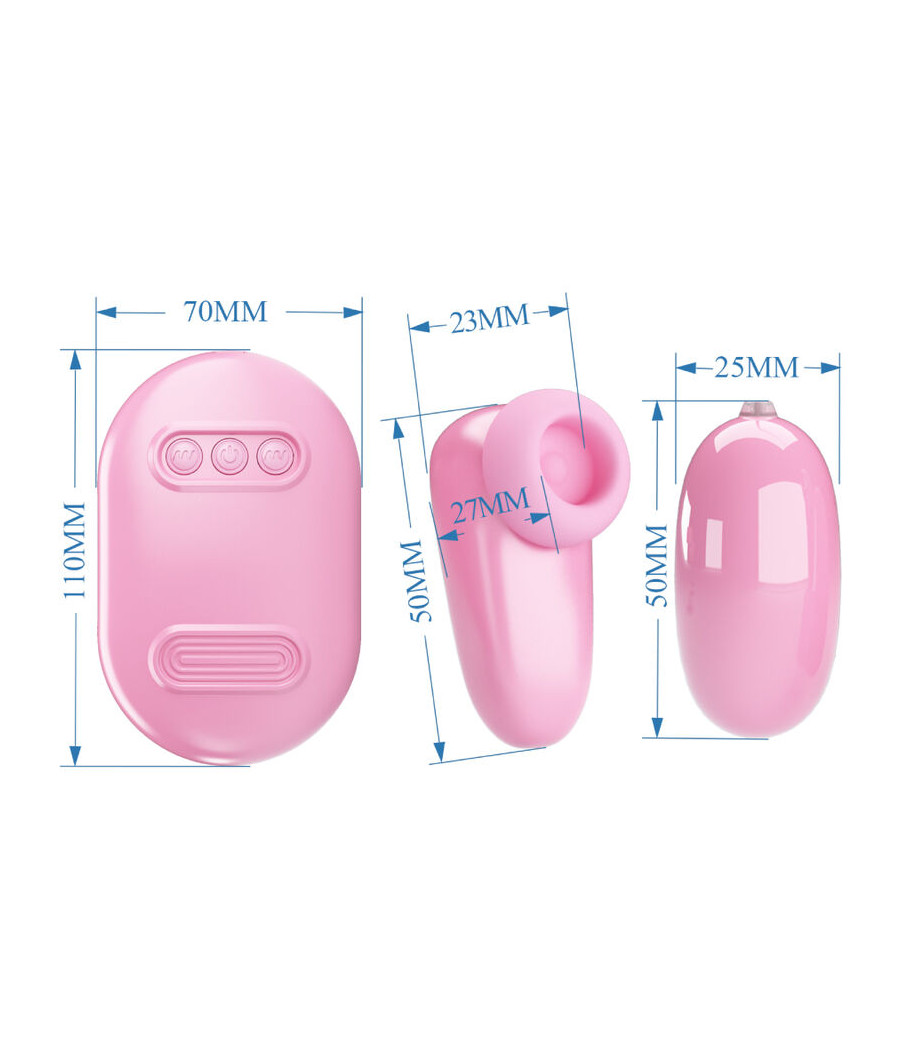 PRETTY LOVE - MAGIC BOX BALA VIBRADORA & ESTIMULADOR ROSA