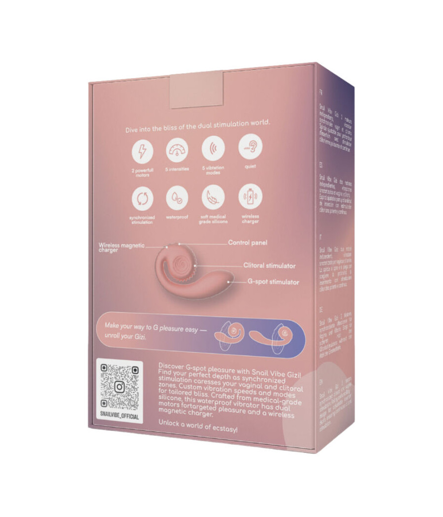 SNAIL VIBE - GIZI DUAL STIMULATOR ROSA