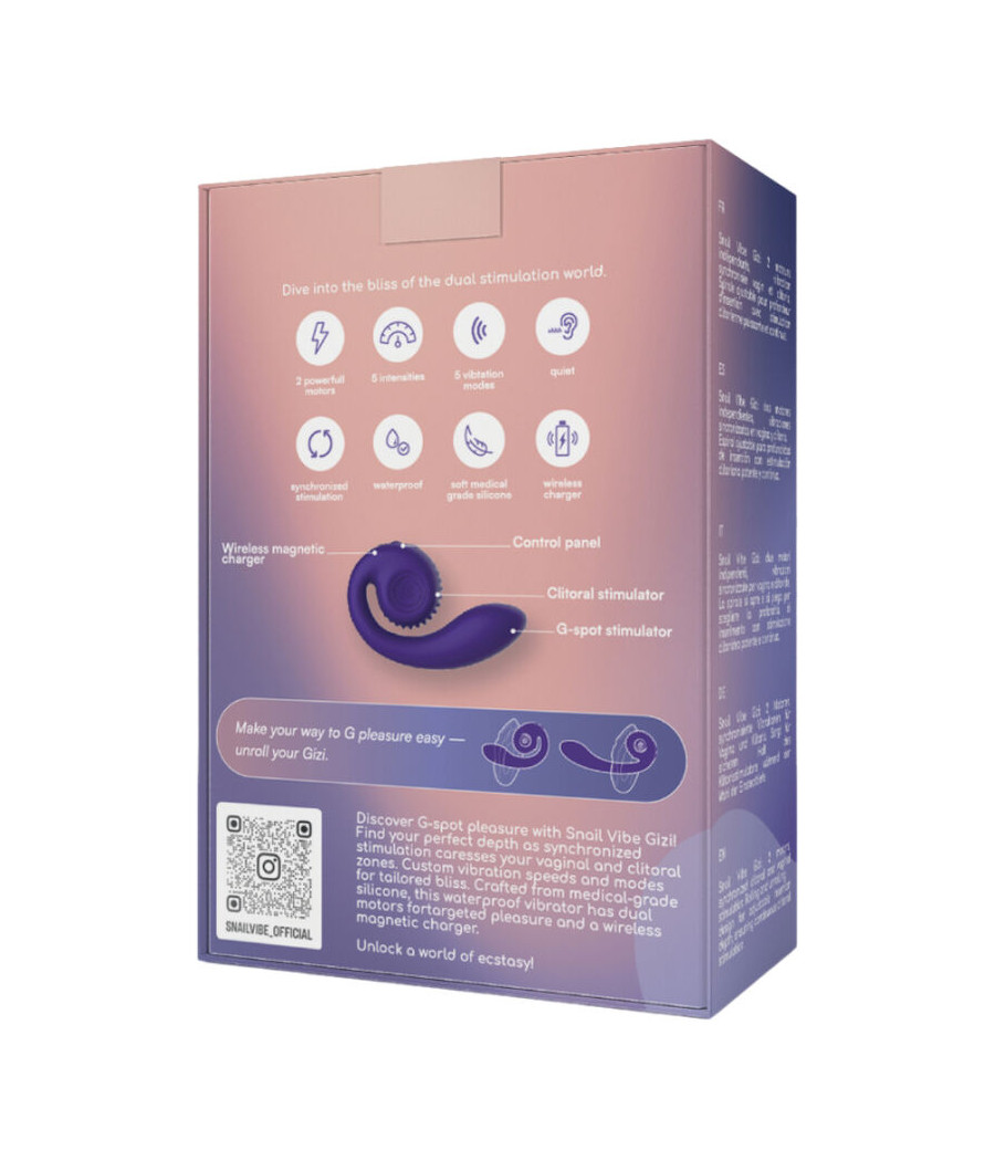 SNAIL VIBE - GIZI DUAL STIMULATOR PURPLE