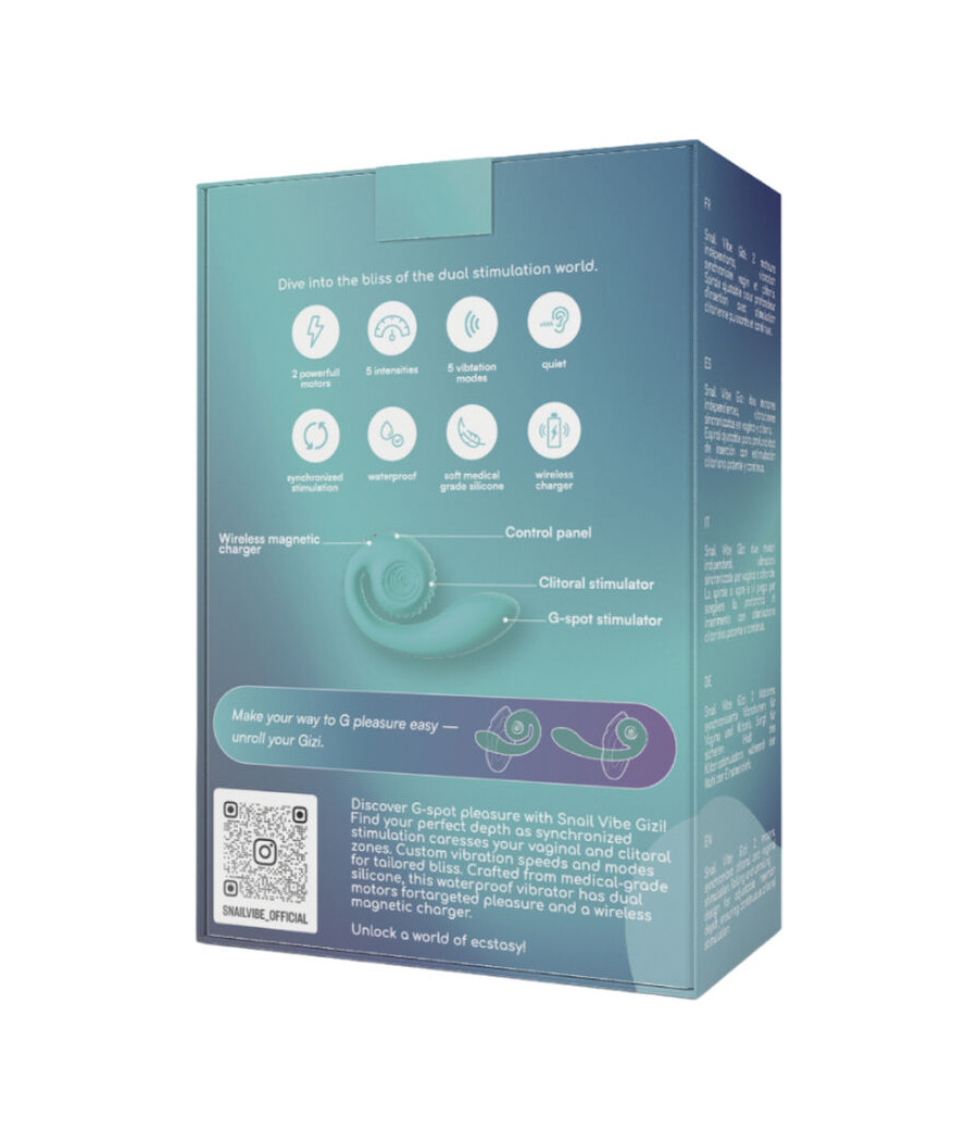 SNAIL VIBE - GIZI ESTIMULADOR DUAL TURQUESA