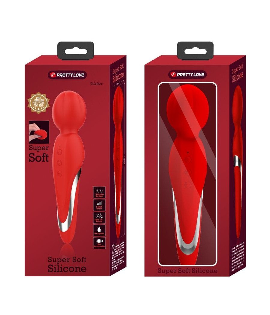 PRETTY LOVE - WALTER VIBRADOR WAND ROJO