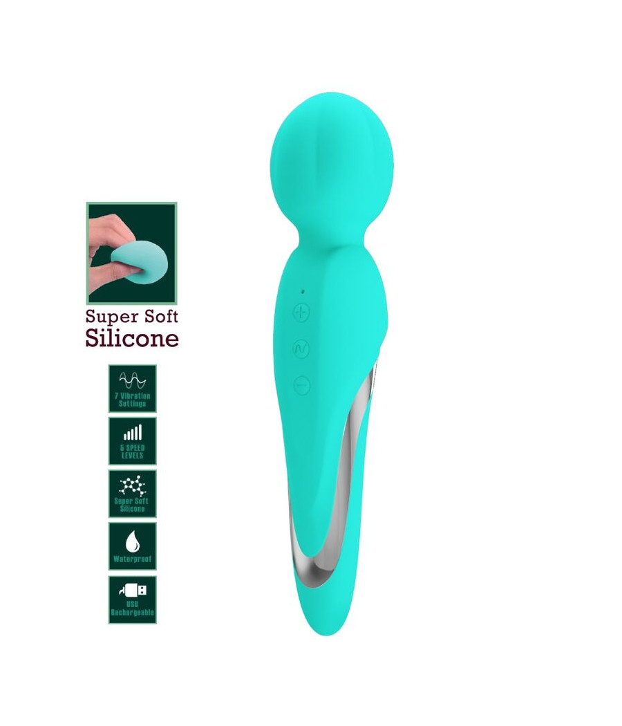 PRETTY LOVE - WALTER VIBRATEUR WAND AQUA VERT