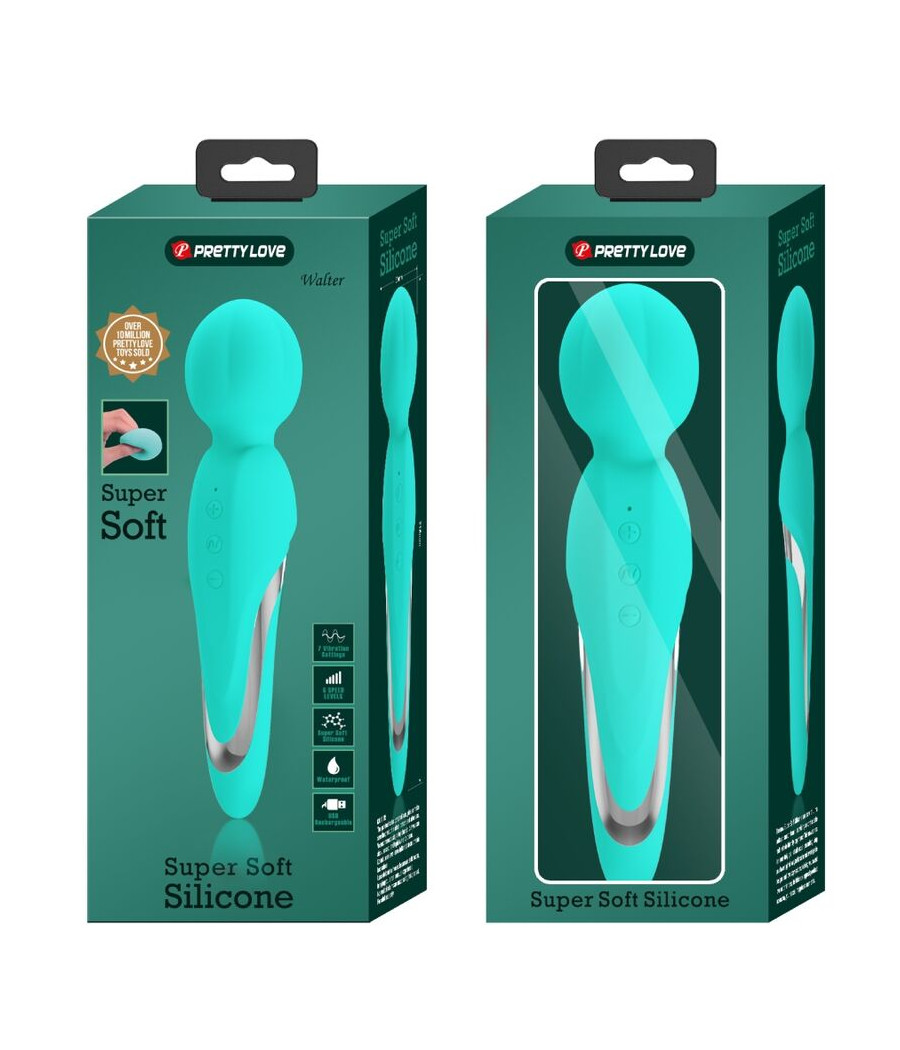 PRETTY LOVE - WALTER VIBRATEUR WAND AQUA VERT