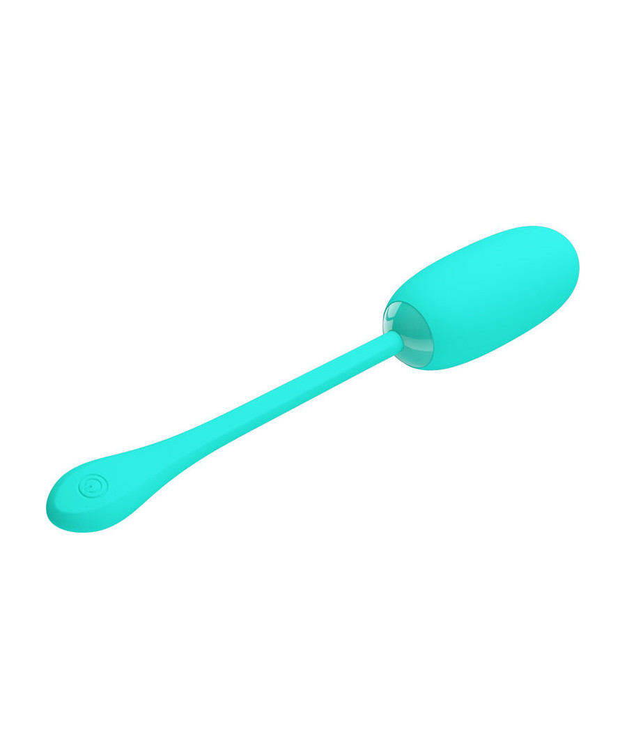 PRETTY LOVE - JULIUS WATERPROOF-RECHARGEABLE VIBRATING EGG AQUA GREEN
