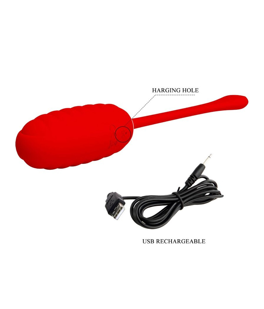 PRETTY LOVE - OEUF VIBRANT RECHARGEABLE KIRK ROUGE