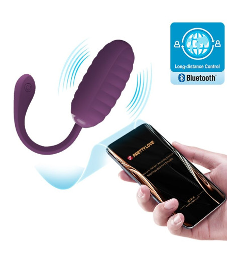 PRETTY LOVE - CASPER PURPLE RECHARGEABLE VIBRATING EGG
