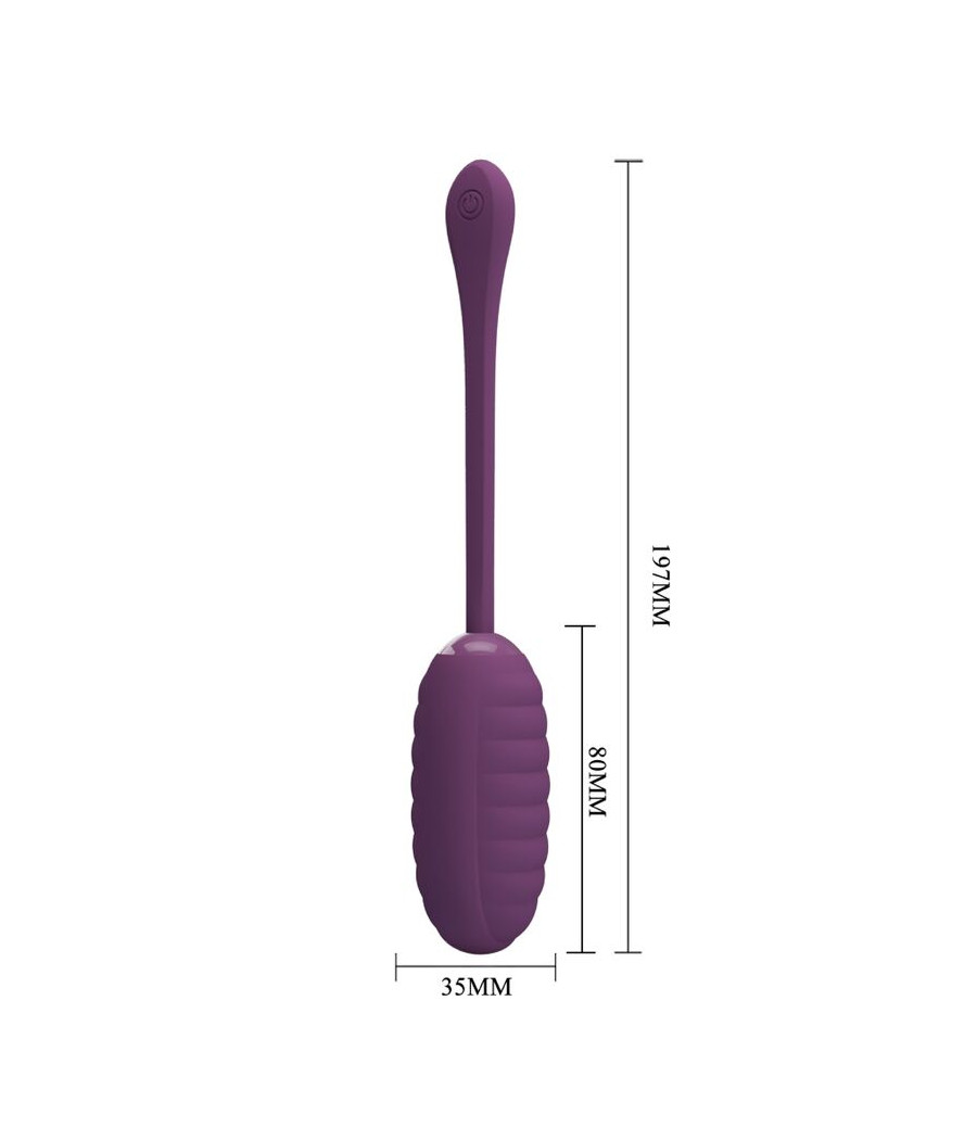 PRETTY LOVE - CASPER PURPLE RECHARGEABLE VIBRATING EGG