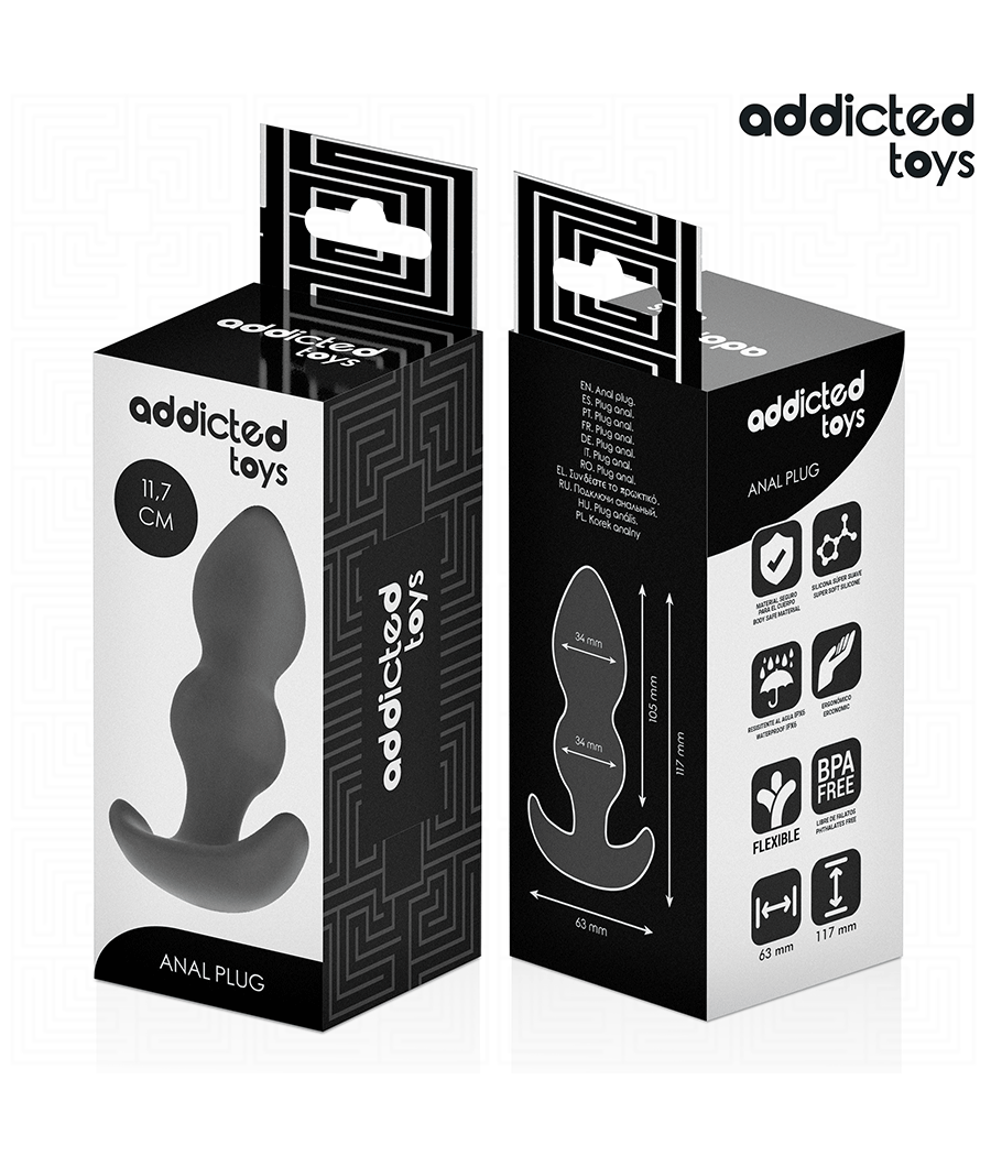 ADDICTED TOYS - PLUG ANAL SILICONA TALLA L 11,7 CM