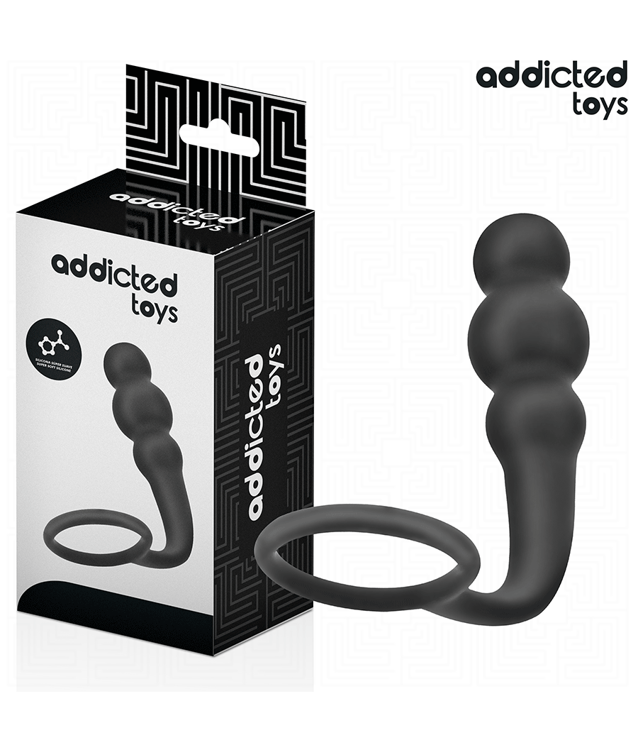 ADDICTED TOYS - PLUG ANAL CON ANILLO SILICONA MODELO 1