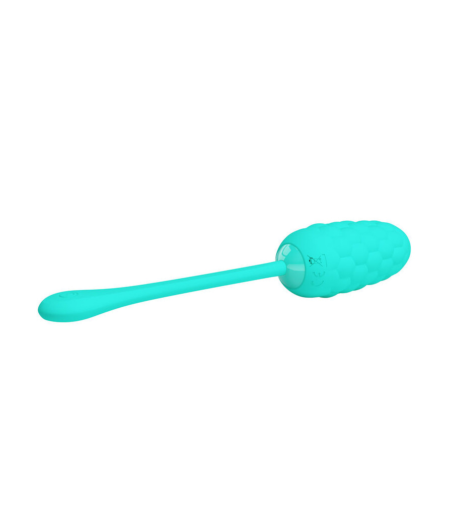 PRETTY LOVE - OEUF VIBRANT  TEXTURE MARINE RECHARGEABLE AQUA GREEN