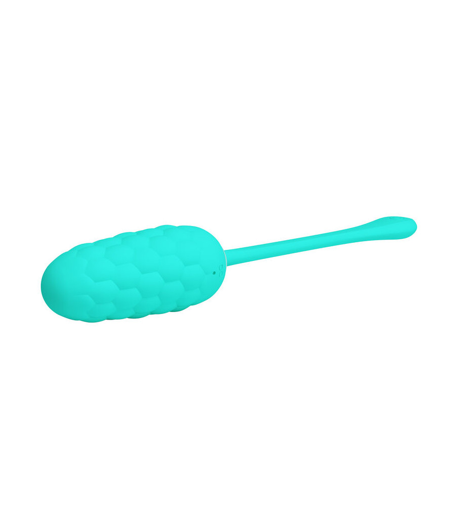 PRETTY LOVE - OEUF VIBRANT  TEXTURE MARINE RECHARGEABLE AQUA GREEN