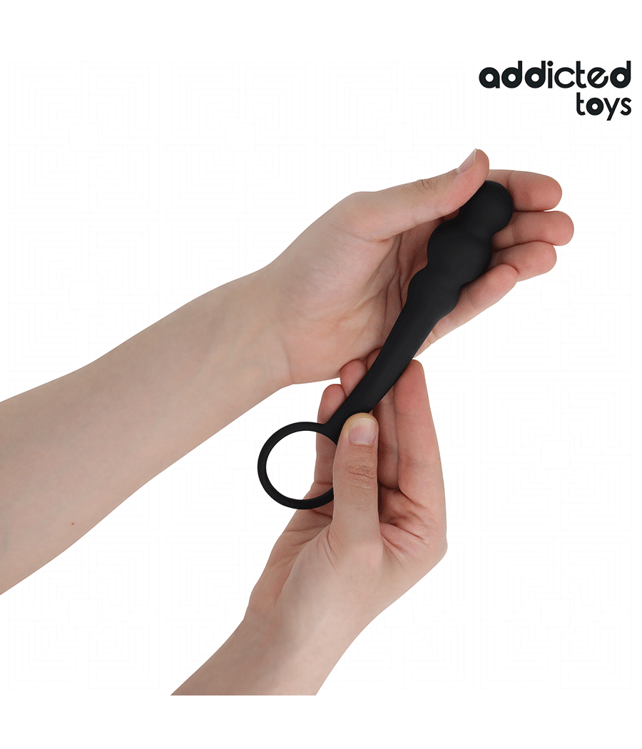 ADDICTED TOYS - ANAL PLUG WITH RING SILICONE MODEL 1