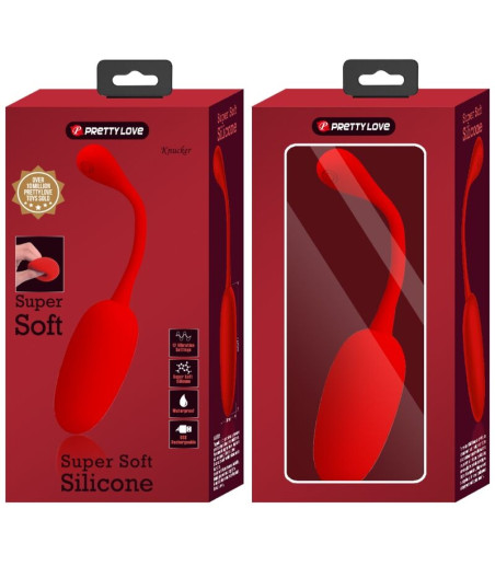 PRETTY LOVE - KNUCKER RED RECHARGEABLE VIBRATING EGG