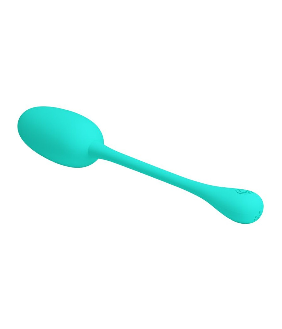 PRETTY LOVE - KNUCKER HUEVO VIBRADOR RECARGABLE VERDE AGUA
