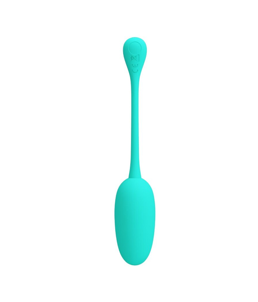 PRETTY LOVE - KNUCKER HUEVO VIBRADOR RECARGABLE VERDE AGUA