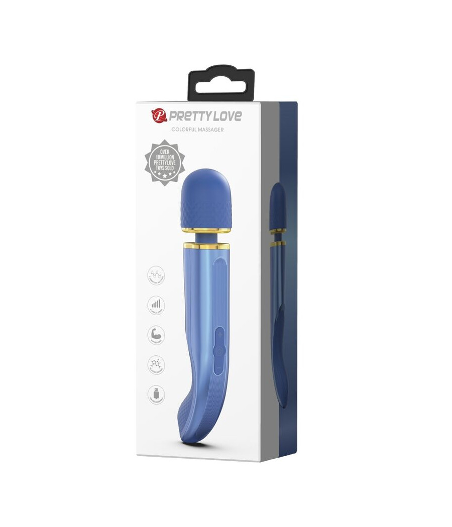 PRETTY LOVE - MASSAGER 7 VIBRATIONSMODI BLAU