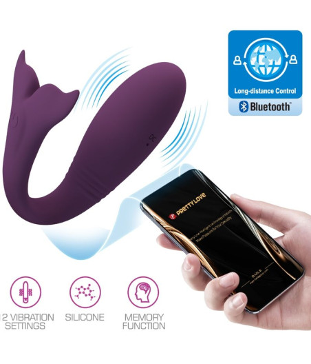 PRETTY LOVE - TÉLÉCOMMANDE JAYLEEN VIBRATOR APP VIOLET