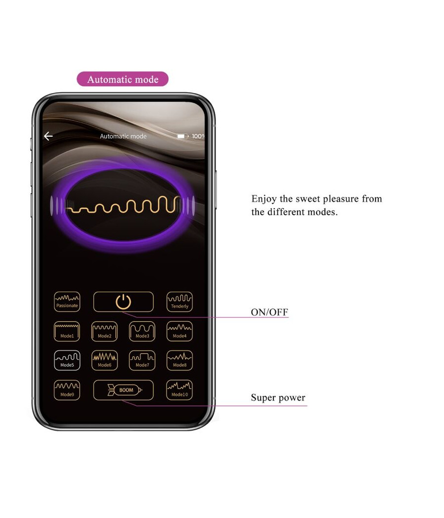 PRETTY LOVE - TÉLÉCOMMANDE JAYLEEN VIBRATOR APP VIOLET