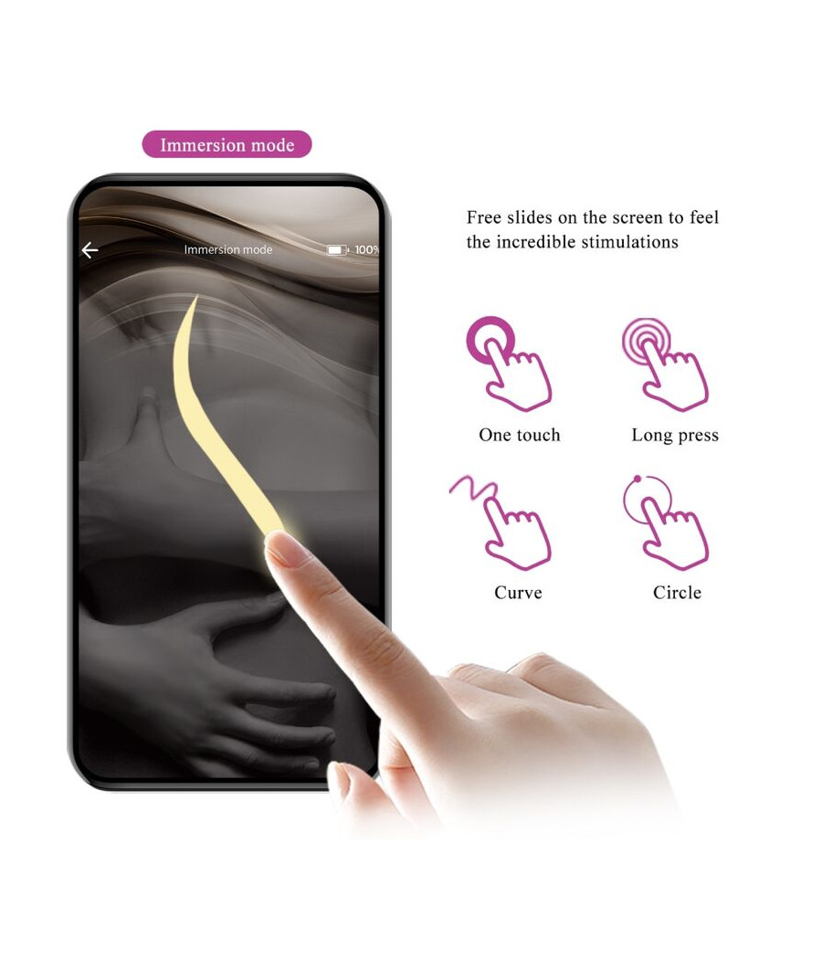 PRETTY LOVE - JAYLEEN VIBRATOR MIT APP-FERNBEDIENUNG LILA