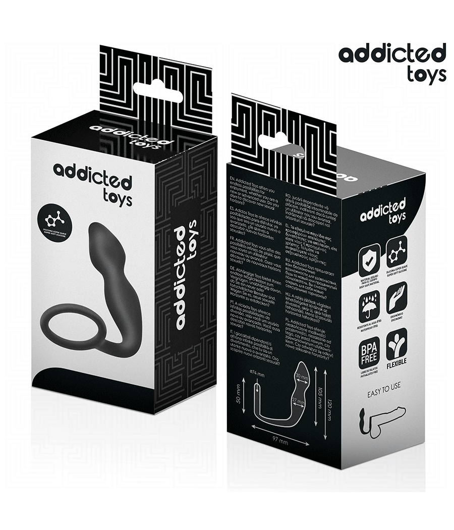 ADDICTED TOYS - PLUG ANAL COM ANEL MODELO 2