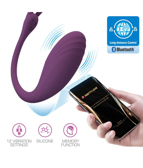 PRETTY LOVE - CATALINA VIBRATOR APP REMOTE CONTROL PURPLE