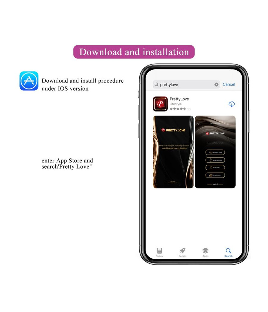 PRETTY LOVE - CATALINA VIBRADOR APP CONTROLE REMOTO ROXO