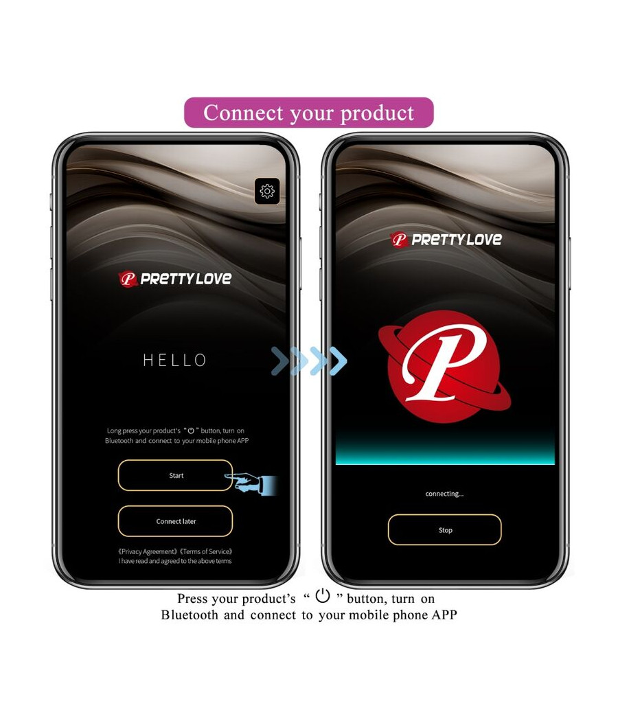 PRETTY LOVE - TÉLÉCOMMANDE CATALINA VIBRATOR APP VIOLET