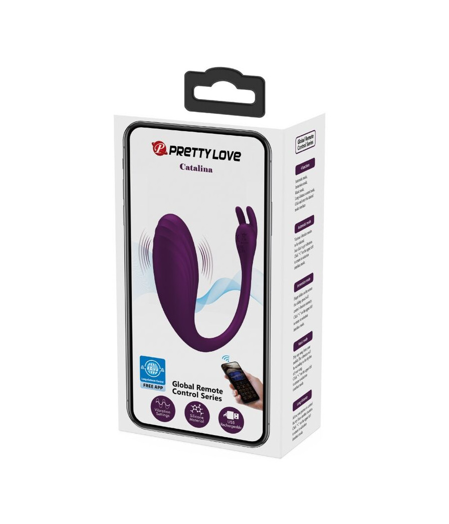 PRETTY LOVE - TÉLÉCOMMANDE CATALINA VIBRATOR APP VIOLET