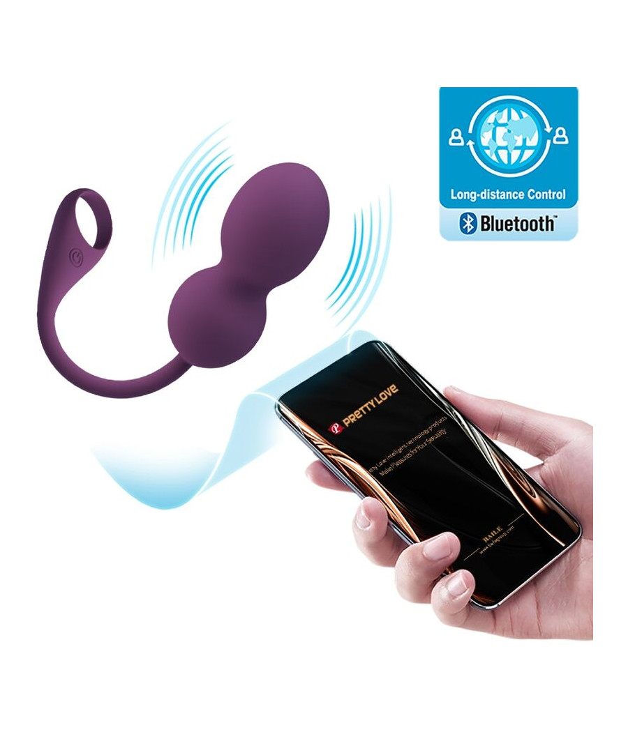 PRETTY LOVE - ELVIRA KEGEL BALLS APP CONTROLE REMOTO ROXO