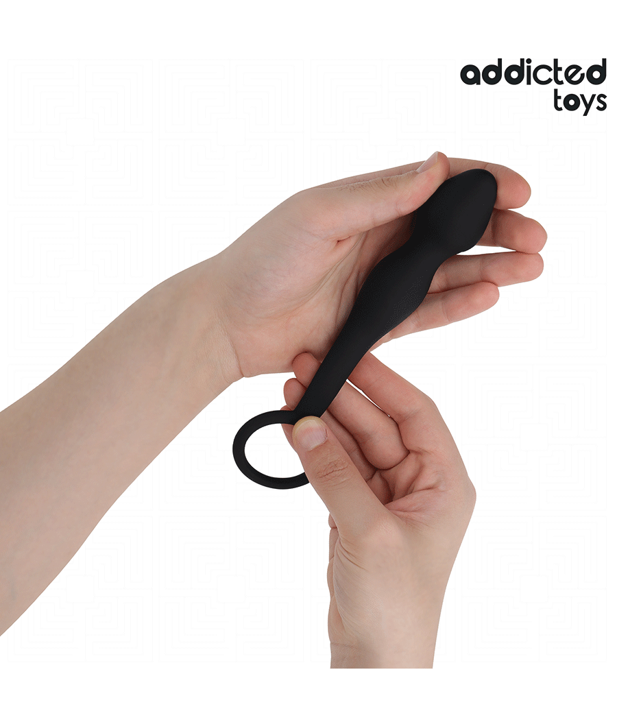 ADDICTED TOYS - ANAL PLUG WITH RING SILICONE MODEL 3