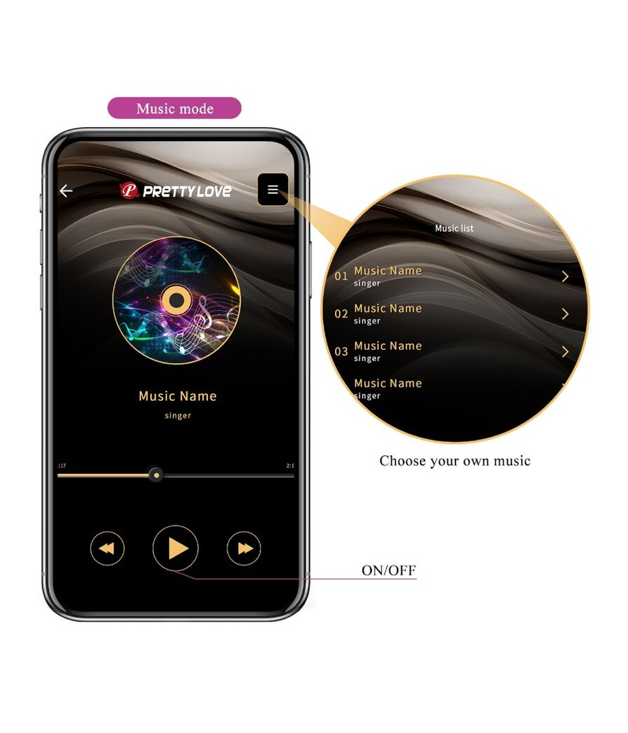 PRETTY LOVE - ELVIRA KEGEL BALLS APP CONTROL REMOTO MORADO