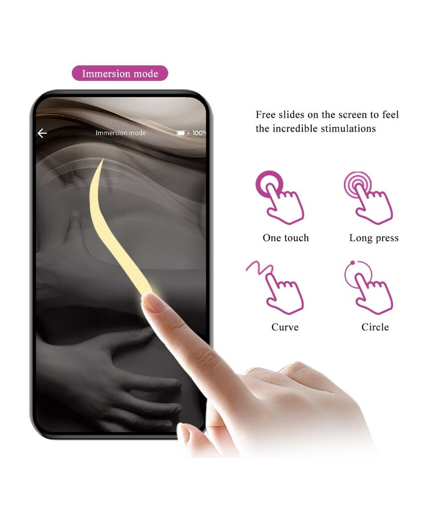 PRETTY LOVE - ELVIRA KEGEL BALLS APP CONTROL REMOTO MORADO