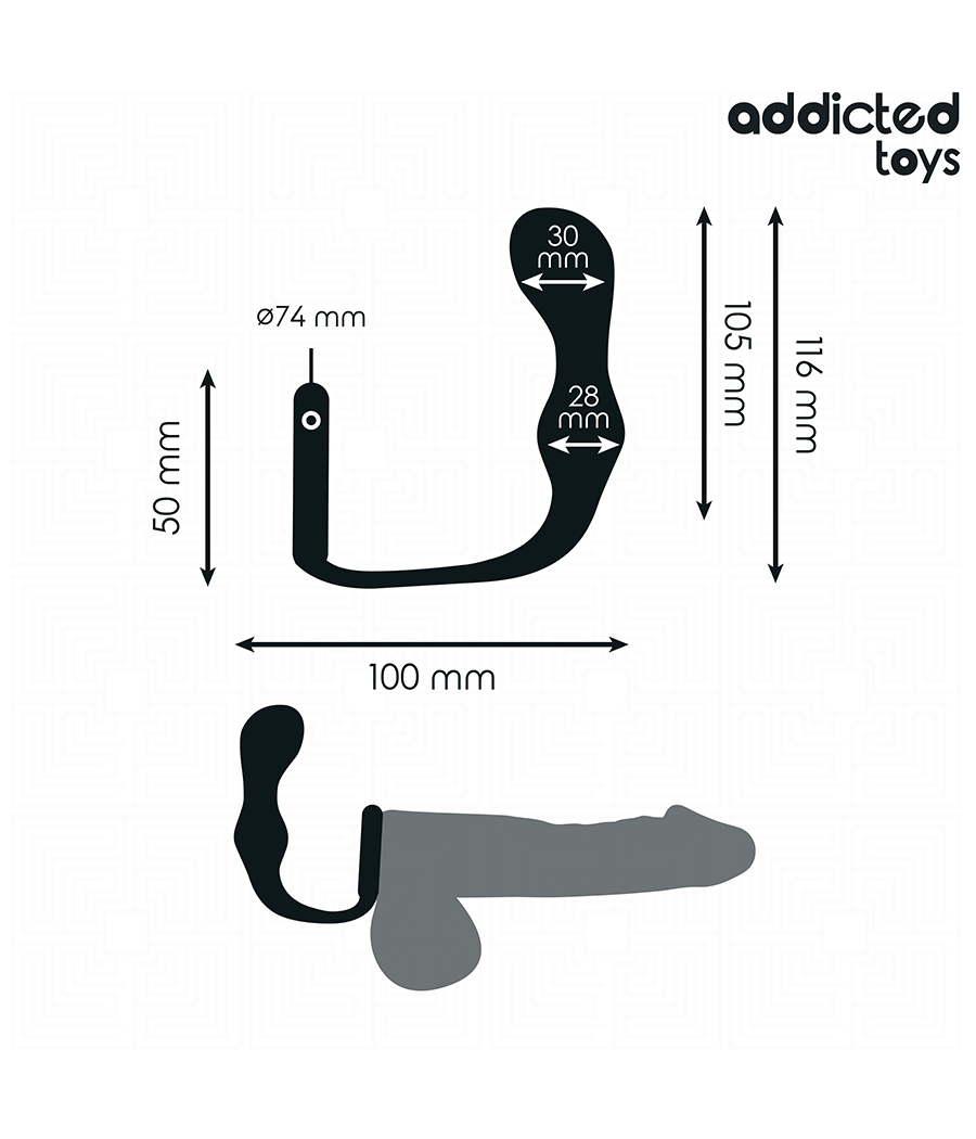 ADDICTED TOYS - PLUG ANALE CON ANELLO MODELLO 3