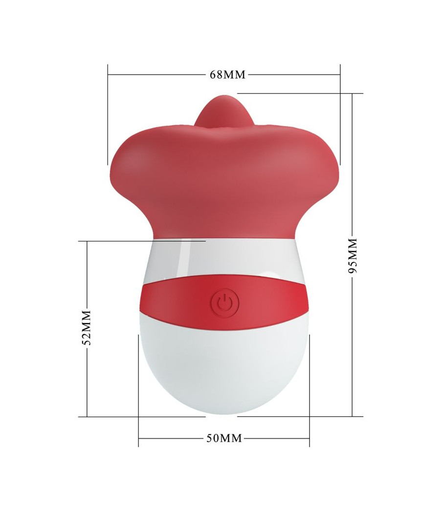 PRETTY LOVE - MINA STIMOLATORE DELLA LINGUA ROSSO CHIARO