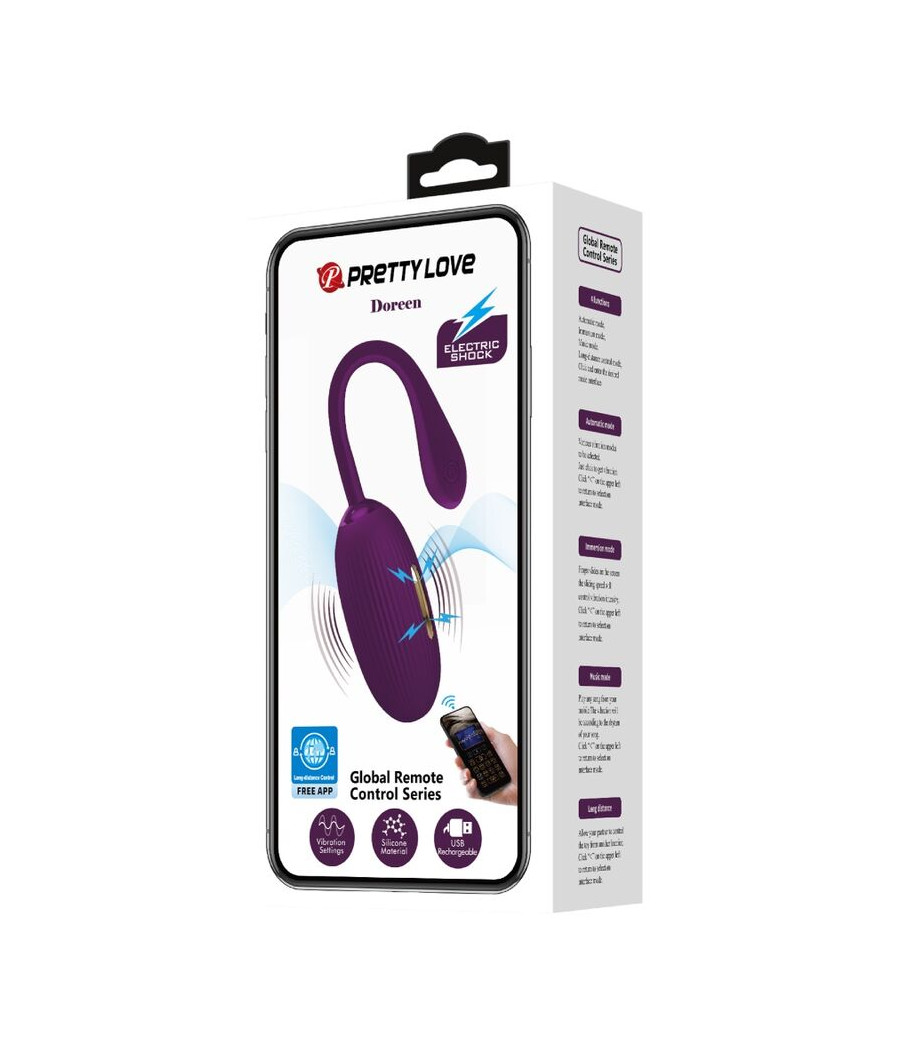 PRETTY LOVE - DOREEN PURPLE RECHARGEABLE VIBRATING EGG
