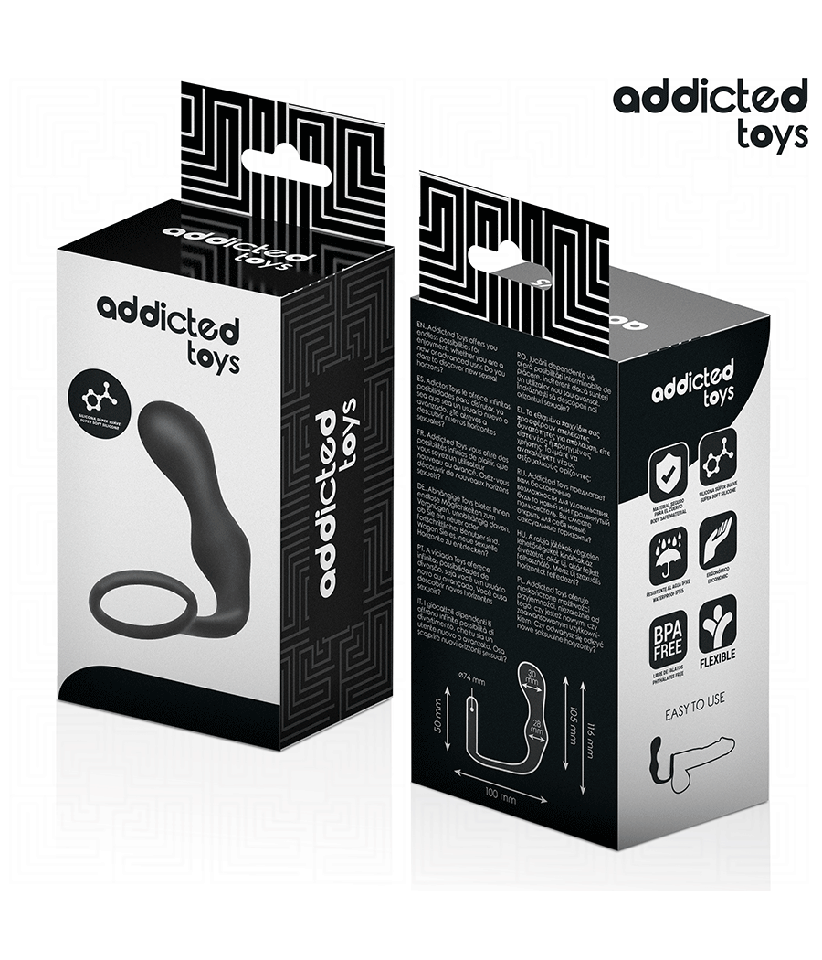 ADDICTED TOYS - PLUG ANAL COM ANEL MODELO 3