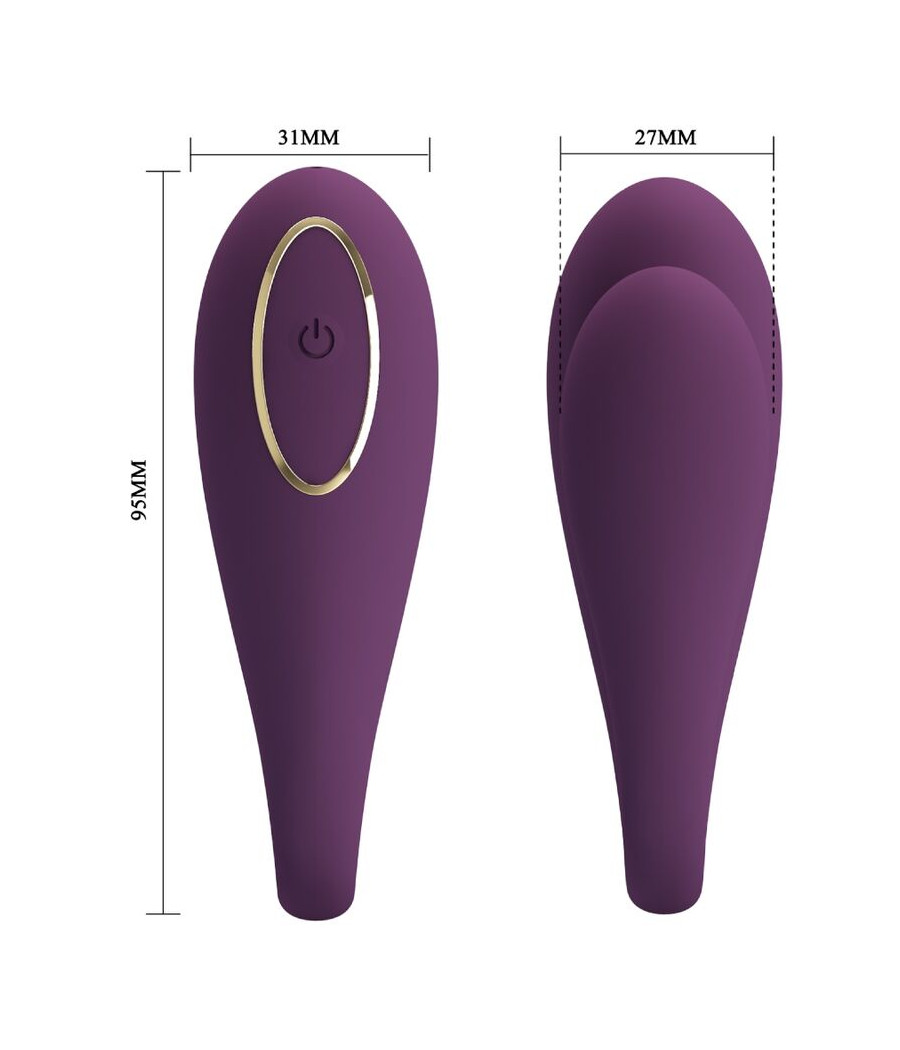 PRETTY LOVE - AUGUST VIBRADOR DOBLE PLACER APP REMOTE