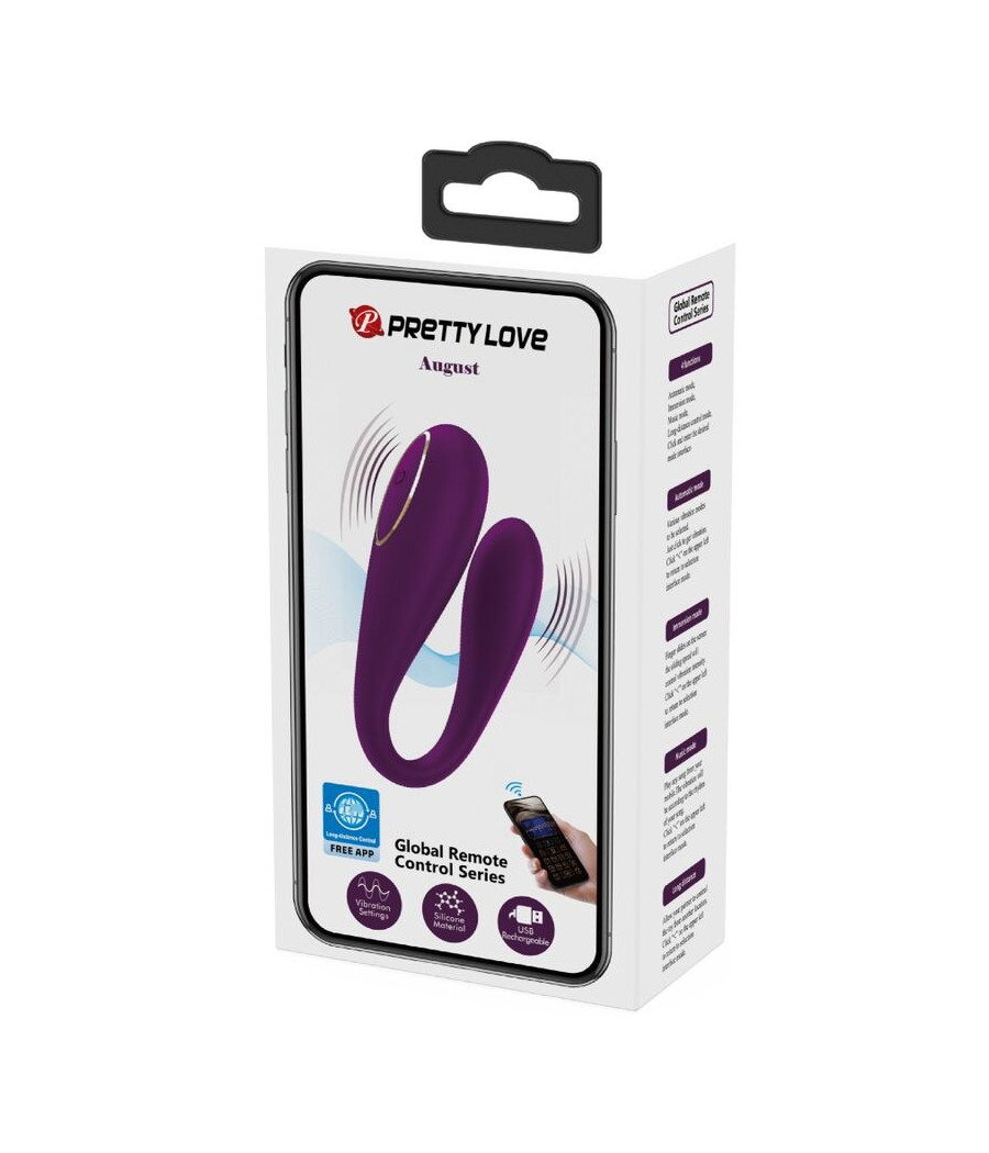 PRETTY LOVE - AUGUST REMOTE GLOBAL DOPPELT VERGNÜGEN VIBRATOR