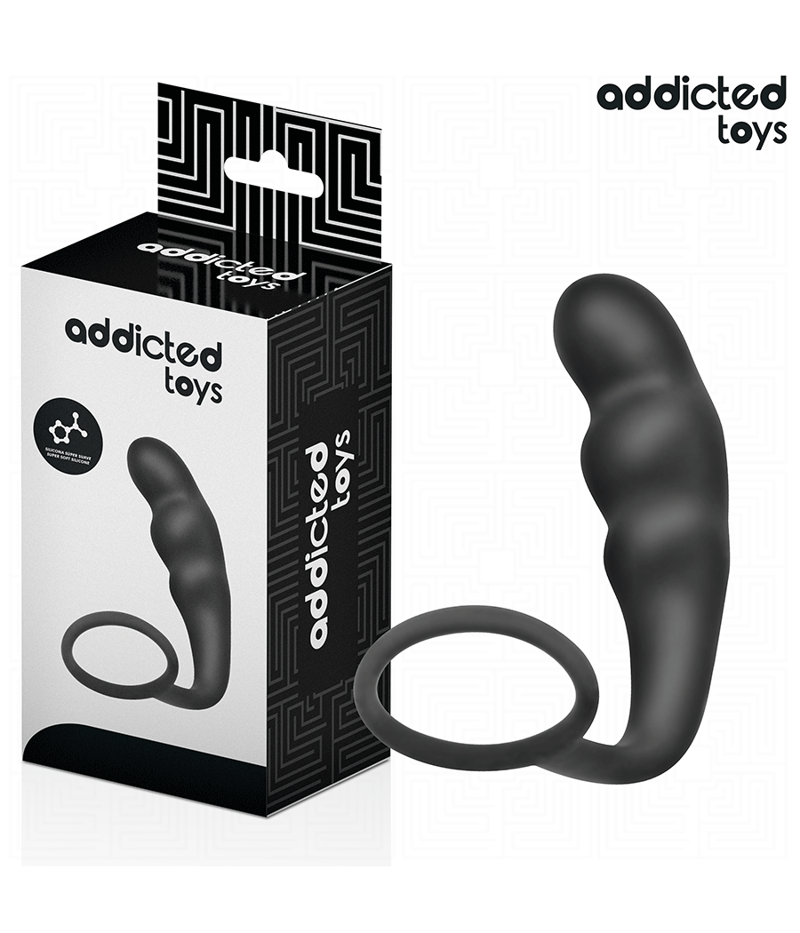 ADDICTED TOYS - ANAL PLUG WITH RING SILICONE MODEL 4
