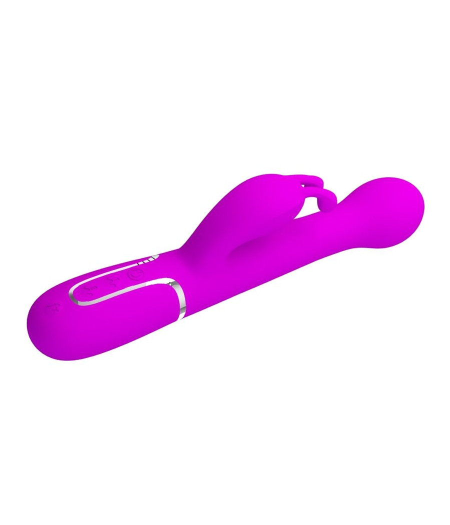 PRETTY LOVE - VIBRATORE DEJON RABBIT 3 IN 1 VIOLA MULTIFUNZIONE