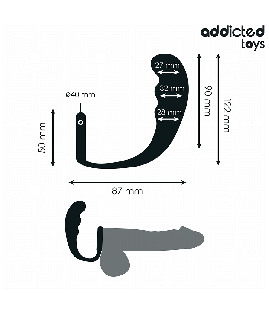 ADDICTED TOYS - PLUG ANAL CON ANILLO SILICONA MODELO 4