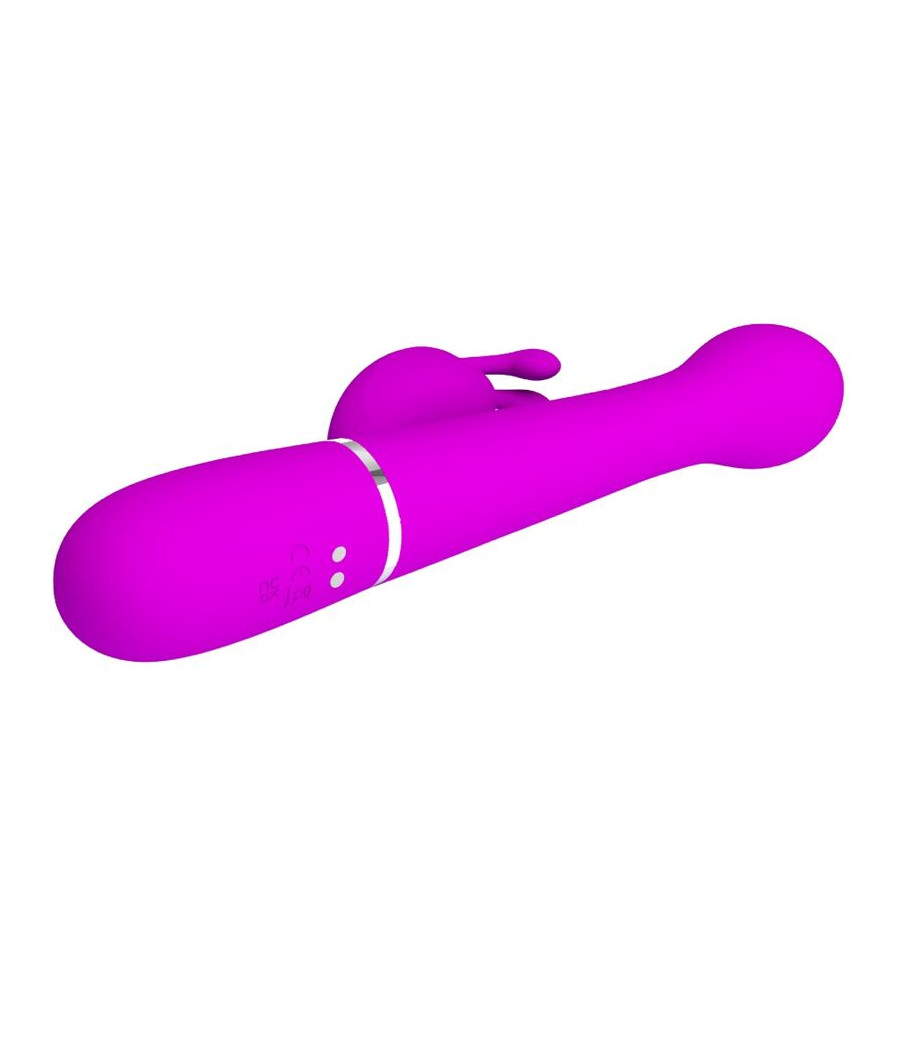 PRETTY LOVE - VIBRATORE DEJON RABBIT 3 IN 1 VIOLA MULTIFUNZIONE