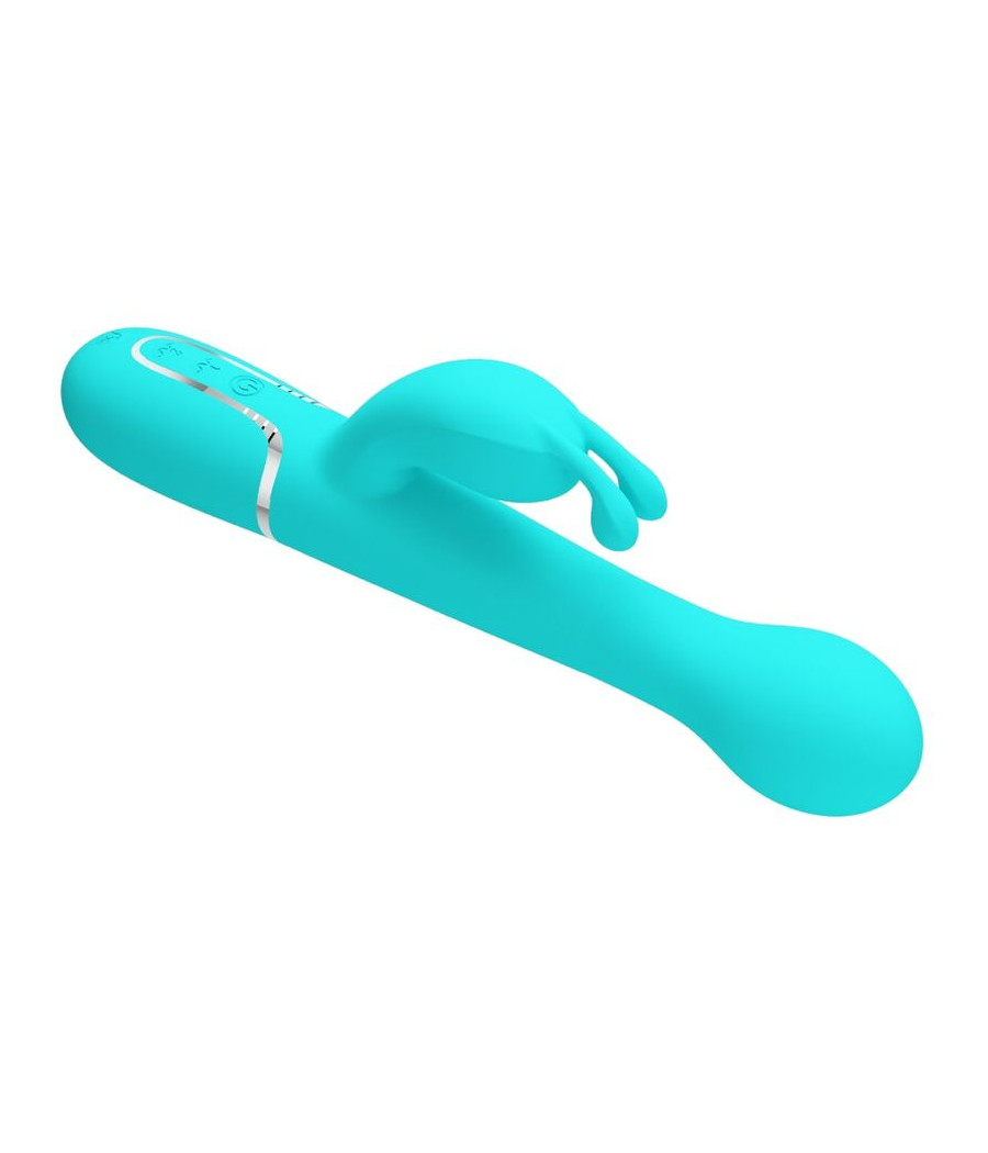 PRETTY LOVE - VIBRATEUR DEJON RABBIT 3 EN 1 MULTIFONCTION VERT AQUA